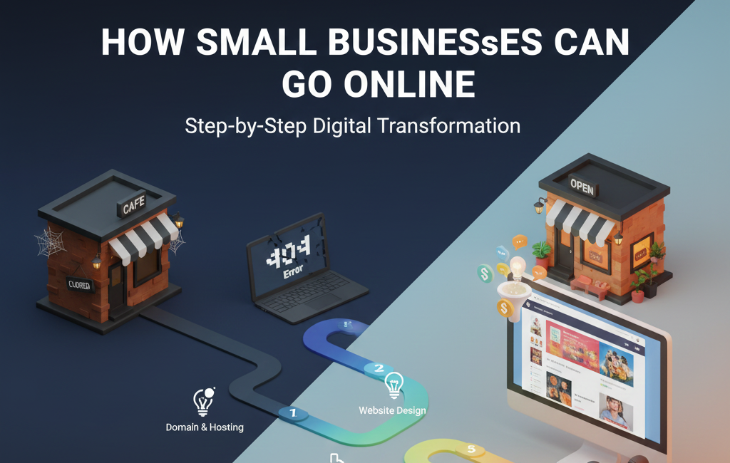 How Small Businesses Can Go Online Step-by-Step